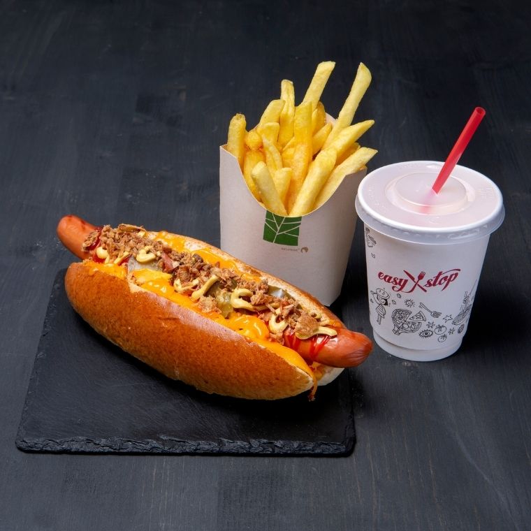 Easy Stop Stazione di servizio A2 Stalvedro San Gottardo Sud ristorazione menu hot dog